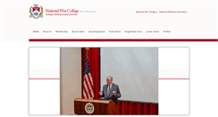 Desktop Screenshot of nationalwarcollege.org